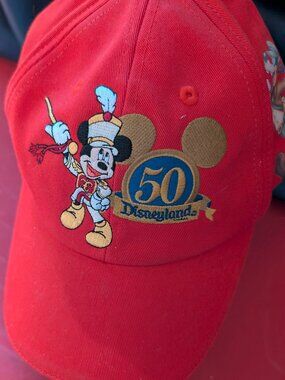 Disneyland 50th Anniversary Happiest Homecoming Youth Disney Parks Hat Red